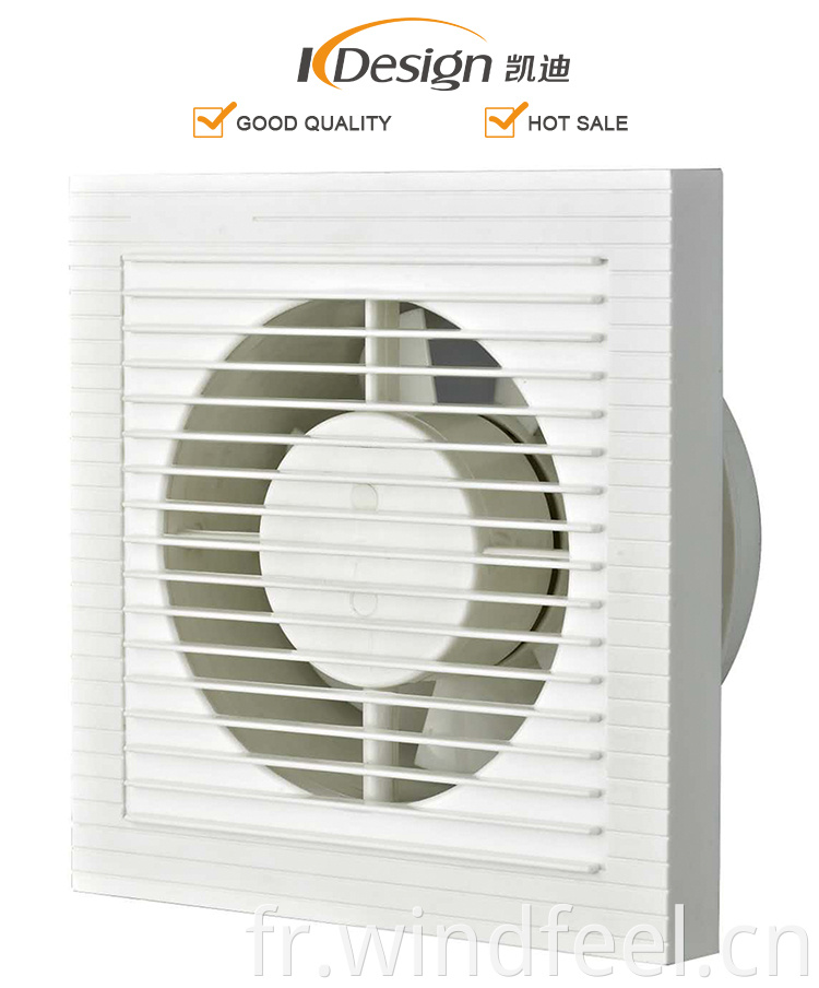 Ventilation d'obturateur en plastique de 6/8/10/12 pouces/ventilateur d'échappement/air frais avec grille/filet